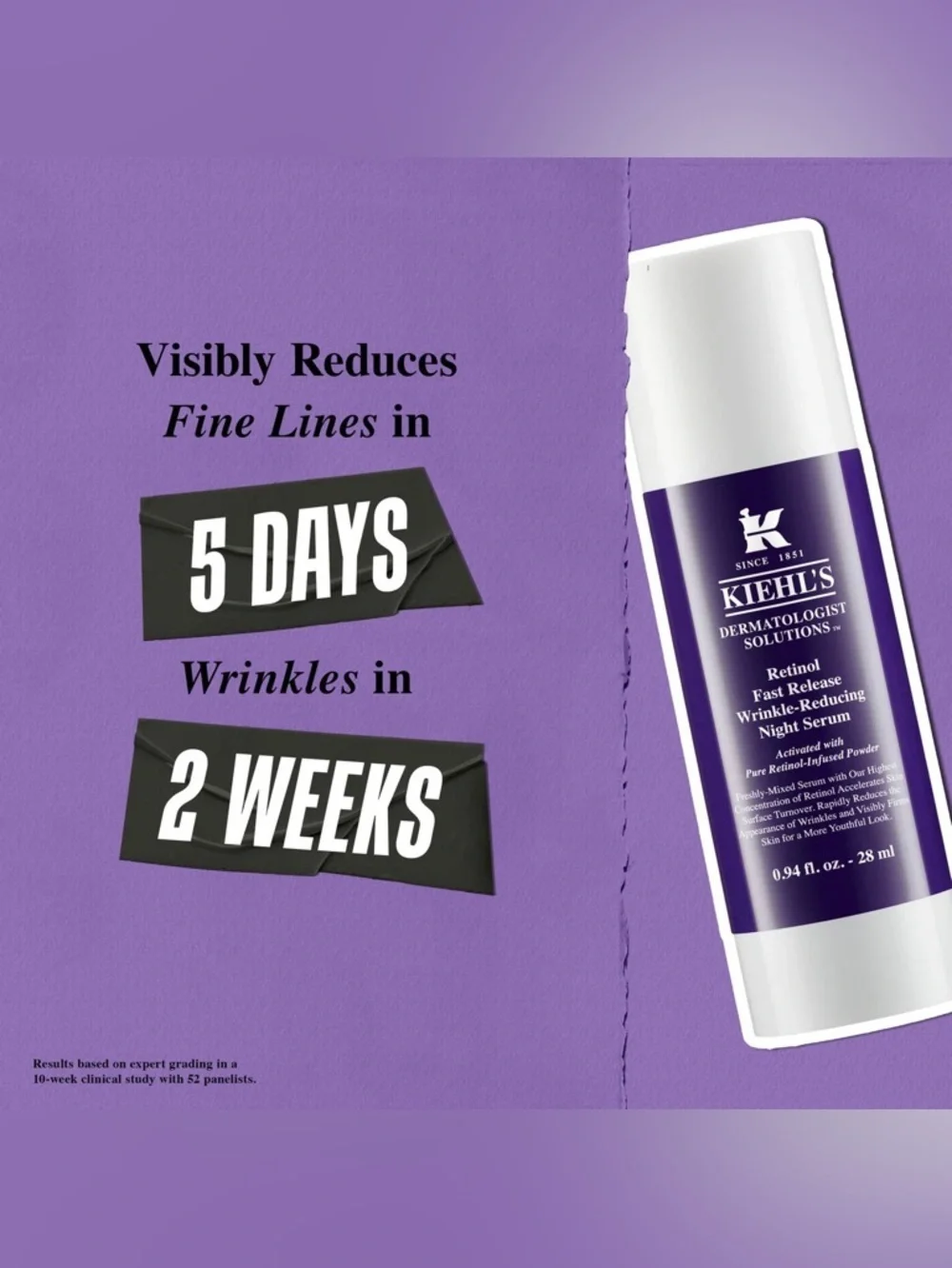 Kiehl’s Fast Release Wrinkle-Reducing 0.3% Retinol Night Serum
